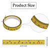 Steel Self-Adhesive Workbench Measuring Tape AJEW-WH0348-10-2