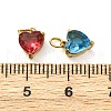 304 Stainless Steel Rhinestone Pendants STAS-E550-44G-3
