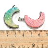 Eletroplated Natural Druzy Agate Pendants G-G131-02P-3