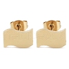 PVD Vacuum Plating 304 Stainless Steel Stud Earrings for Women EJEW-A048-46F-G-1