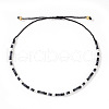 Bohemian Style Glass Seed Round Beads Braided Bead Bracelets RZ1684-11-1
