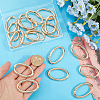 SUNNYCLUE 20Pcs Alloy Spring Gate Rings PALLOY-SC0010-53B-G-3