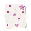 50Pcs Rectangle Paper Flower Print Earring Display Cards CDIS-M008-01C-1