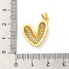 Mother's Day Brass Micro Pave Clear Cubic Zirconia Pendants FIND-Z041-20B-3