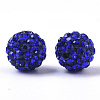 Handmade Polymer Clay Rhinestone Beads RB-T017-03-13-2