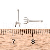 304 Stainless Steel Stud Earring Findings STAS-B091-02B-03P-3