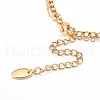 Two-Layer 304 Stainless Steel Curb Chain & Brass Cable Chain Bracelet Making AJEW-JB00923-3