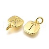 26Pcs Brass Micro Pave Cubic Zirconia Charms KK-R218-03G-2