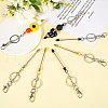 SUNNYCLUE 9Pcs 3 Colors Alloy Bullet Bar Beadable Keychain for Jewelry Making DIY Crafts KEYC-SC0001-10-4