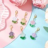 Glass Pendant Decorations HJEW-JM03378-1