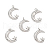 Brass Micro Pave Cubic Zirconia Pendants KK-E068-VB108-2