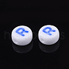 Initial Acrylic Beads OACR-E001-20R-2