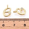 Brass Micro Pave Cubic Zirconia Charms KK-N263-97G-E-3