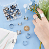 Unicraftale 30Pcs 3 Styles 304 Stainless Steel Cuff Rings STAS-UN0059-25-4