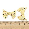 Bowknot Rack Plating Brass Micro Pave Colorful Cubic Zirconia Pendants KK-Z053-06G-3
