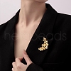 Flower Alloy Brooch for Backpack Clothes PW-WG99185-01-2