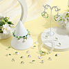 SUNNYCLUE 20 Sets White Lily Flower Charms & Flora Leaves Beads FIND-SC0010-77-4