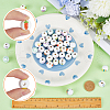 SUNNYCLUE 48Pcs 12 Styles Easter Theme Printed Wooden Beads WOOD-SC0001-61-3