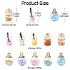 30Pcs 10 Styles Glass Pendants GLAA-YW0003-61-2