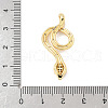 Brass Micro Pave Cubic Zirconia Pendants KK-D353-02G-3