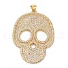 Brass Micro Pave Cubic Zirconia Pendants KK-U076-01G-05-1