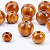Olycraft 900Pcs 3 Style Round Natural Wood Beads WOOD-OC0001-95-4