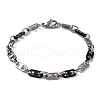 201 Stainless Steel Mariner Link Chain Bracelets BJEW-B078-65EBP-1