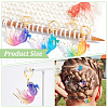 12Pcs 6 Colors Goldfish Locking Stitch Markers HJEW-PH01601-4