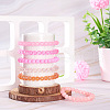 6Pcs 6 Styles 8mm Glass Round Beaded Stretch Bracelet Sets BJEW-TAC0023-8