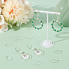 Beebeecraft 100Pcs 304 Stainless Steel Hoop Earring Findings STAS-BBC0005-94S-01-4