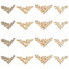 20Pcs 4 Styles Flower Patterns Hollow out Unfinished Wood Pieces DIY-CJ0002-09-4