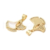 Brass Micro Pave Cubic Zirconia Pendants KK-U070-25G-2