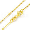 925 Sterling Silver Box Chain Necklaces NJEW-C052-05G-2