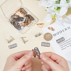 WADORN 20 Sets 2 Colors Zinc Alloy Bag Decorative Clasps FIND-WR0007-34-4