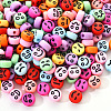 Opaque Acrylic Beads MACR-YW0001-22E-3