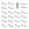 Spritewelry 100Pcs 3-Hole Iron Grade A Rhinestone Bridge Spacers RB-SW0001-02-10