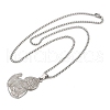304 Stainless Steel Saint Jude Pendant Necklaces for Men Women NJEW-K283-16P-4
