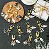 Gothic Alloy Enamel Coffin Pendant Decoration HJEW-CJ00034-6