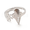 201 Stainless Steel Sun & Ice Cream Adjustable Ring for Women RJEW-F131-02P-2