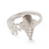Non-Tarnish 201 Stainless Steel Sun & Ice Cream Adjustable Ring for Women RJEW-F131-02P-2