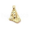 Brass Micro Pave Cubic Zirconia Pendants KK-M314-11G-1