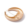 Alloy Crescent Moon Lapel Pin JEWB-C016-03MG-3