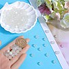 SUNNYCLUE 10 Strands Transparent Frosted Glass Beads Strands GLAA-SC0002-25-3