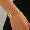 Elegant Middle Eastern Style Rectangle Link Bracelet for Women PO9576-2