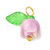 4Pcs Flower Shape Synthetic Shell Charms PALLOY-JF03862-3