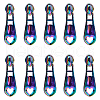 Gorgecraft 14Pcs Hollow Heart Zinc Alloy Zipper Head Replacement FIND-GF0005-69-1