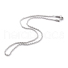 Non-Tarnish 304 Stainless Steel Rope Chain Necklaces STAS-G244-85P-1