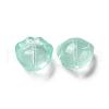 Transparent Spray Painted Glass Beads GLAA-I050-05J-2