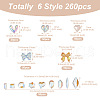 Biyun 6 Style Resin 3D Nail Art Cabochons MRMJ-BY0001-01-3