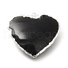 Natural Obsidian Pendants G-P487-04P-2